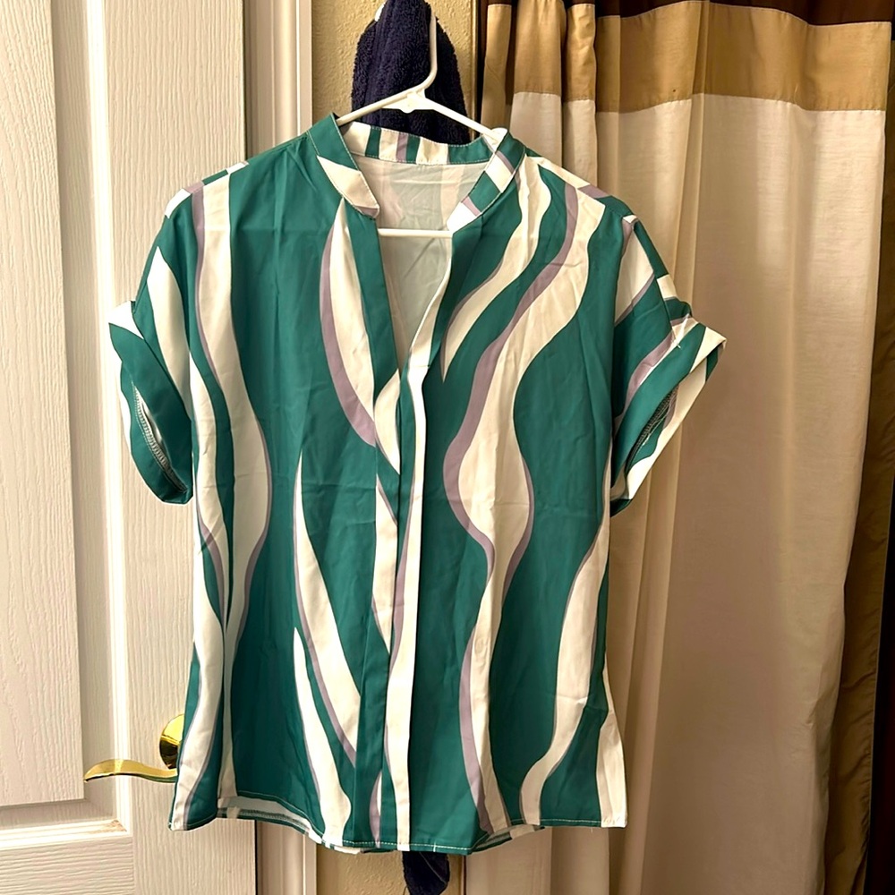 Woman’s blouse.  Size Large. Excellent condition.  100% polyester